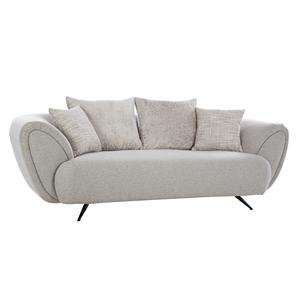 Canapé 3 places moderne de qualité supérieure, style New Jersey, avec pieds en métal robustes, pour la maison, l'hôtel et le bureau, disponible au meilleur prix - Product Image 4