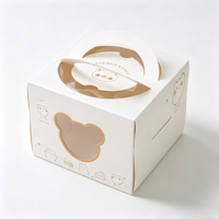 Boîtes alimentaires personnalisées pour fenêtre, finition mate, pour mini-gâteaux, desserts et emballages cadeaux pour événements de mariage