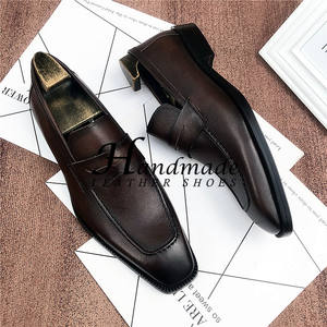 Zapatos de hombre hechos a mano, zapatos formales de cuero para hombre, zapatos casuales para hombre, mocasines sin cordones, zapatos cómodos de una pieza. - Product Image 4