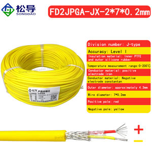 <span class=keywords><strong>K</strong></span>-<span class=keywords><strong>Type</strong></span> thermopark <span class=keywords><strong>Wire</strong></span> j/t/n/e/r/s ซิลิโคนยืดหยุ่นสายวัดลวดอ่อน KX ทนต่อการดัด - Product Image 3