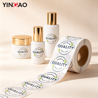 Autocollants personnalisés Yingao, autocollants imperméables, étiquettes en vinyle autocollantes pour les flacons de soins de la peau, les pots de sérum cosmétique, la décoration