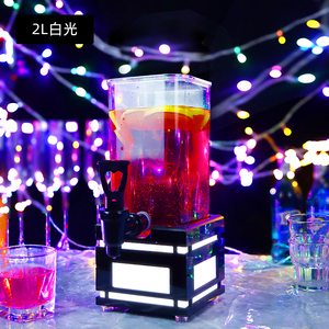 Distributeur de bière en plastique <span class=keywords><strong>avec</strong></span> tube à glace et lumière LED multicolore RGB, tour de distribution de 3L pour fêtes, bars et clubs - Product Image 4