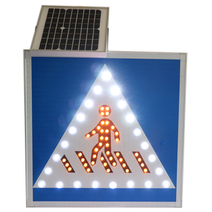 توجيه تحذير لمرور المشاة <span class=keywords><strong>led</strong></span> بالطاقة الشمسية العاكسة لسلامة المرور - Product Image 6