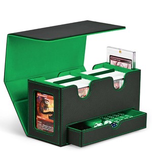 Boîte de rangement portable en cuir PU personnalisable et durable pour jeux de cartes TCG, <span class=keywords><strong>Carrom</strong></span> et jeux de table - Écologique et amusant pour toute la famille - Product Image 3
