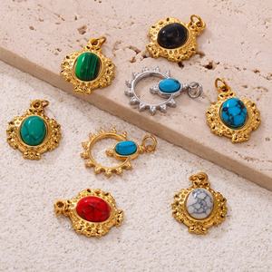 Breloques plaquées or tendance pour la fabrication de bijoux, pendentifs en acier inoxydable étanches, accessoires de bijouterie - Product Image 4