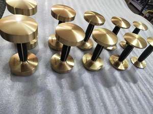 Fabriek Goud Kleur Messing Hout Luxe Halters Voor Thuis Fitnessapparatuur - Product Image 6