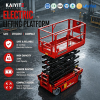 Équipement de levage mobile, table élévatrice pour personnel, élévateur à ciseaux électrique 16m avec freinage automatique pour l'installation