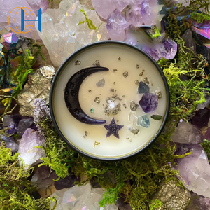 C & H Mid East Style Ramadan Crescent Moon Vela perfumada de cerámica - Product Image 4