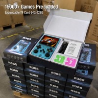 Konsol Game Genggam Open Source R36S Ungu Transparan ARKOS RK3326 640X480 Pemain RPG Arcade Retro