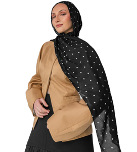 Écharpe en modal 100% doux imprimée double face effet aquarelle, qualité supérieure, respirante, divers motifs disponibles, pour femme musulmane - Grande Vente - Product Image 1