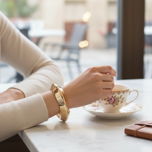 Braccialetti di moda a cerniera placcati in oro elegante Design braccialetto da donna - Product Image 3