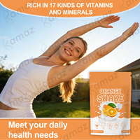 Poudre de Milkshake Minceur Orange pour Régime Diététique Sain, Contrôle du Poids, Perte de Poids, Brûleur de Graisse, Livraison Rapide