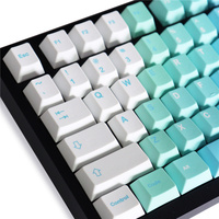 Personalized Dye-Sub Yeeti Keycaps Pbt 129 Keys Layout Cherry Profile Keycaps for 61/87/104/108 Mx Switch Mechanical Keyboard