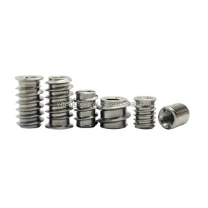 Stainless Steel And Galvanized Hex Bolts And Nuts Steel Cnc Slotted Wood Insert Nuts
