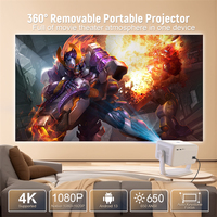 Proyektor Rumah Salange 2026 P350 Smart Android 11 BT 5.2 WIFI 6 Portabel Native 1080P Auto Fokus Layar Besar