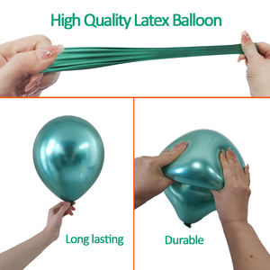 China fabriek groothandel ballon feest metallic globos chroom latex ballonnen voor verjaardag decoraties - Product Image 2
