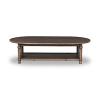 Table basse élégante en bois, table à thé minimaliste moderne en bois massif pour maison contemporaine