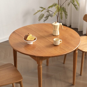 <span class=keywords><strong>Table</strong></span> à manger <span class=keywords><strong>extensible</strong></span> et pliable <span class=keywords><strong>en</strong></span> bois massif de style nordique moderne avec plateau réglable pour usage <span class=keywords><strong>en</strong></span> restaurant - Product Image 3