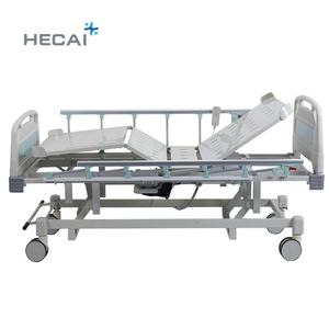 2025 Hecai Factory <span class=keywords><strong>Prix</strong></span> du <span class=keywords><strong>lit</strong></span> d'hôpital électrique pliable à 3 fonctions avec roues - Product Image 3