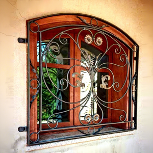 Marco de Ventana Horizontal de Hierro Forjado de Acero Inoxidable Antirrobo de Alta Calidad para Casa Alemana, Directo de Fábrica - Product Image 1