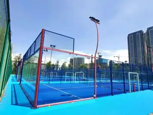 Высокое качество 10 мм 12 мм закаленное стекло для padel court