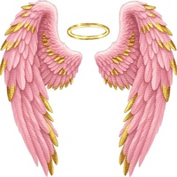 Transfert DTF Ailes d'Ange, Impression DTF pour T-shirt, Transfert thermocollant Cœur d'Ange, Design de transfert DTF à repasser