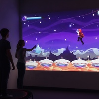 Trampoline interactif Full HD avec réalité augmentée pour enfants et adultes, jeu sportif à détection de mouvement pour zone de jeux intérieure commerciale