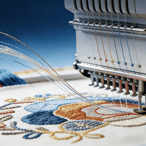 เครื่องปักคอมพิวเตอร์คุณภาพสูงแบบสองหัว 12/15 <span class=keywords><strong>เข็ม</strong></span> ความเร็ว 1200 รอบต่อนาที สำหรับเสื้อผ้าสำเร็จรูป ถุงเท้าแบบแบน - Product Image 3