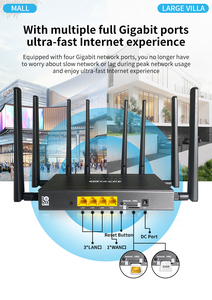 راوتر مودم عالي السرعة 5G مع بطاقة SIM وواي فاي 2.4G/5.8G، راوتر خلوي بمنفذ WAN واحد و<span class=keywords><strong>3</strong></span> منافذ LAN وهوائيات خارجية، راوتر 4G و5G ببطاقة SIM - Product Image 6