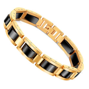 Pulsera clásica de acero inoxidable negro para hombres, piedras magnéticas de hematita Natural a la moda, regalo de joyería de salud caliente - Product Image 3