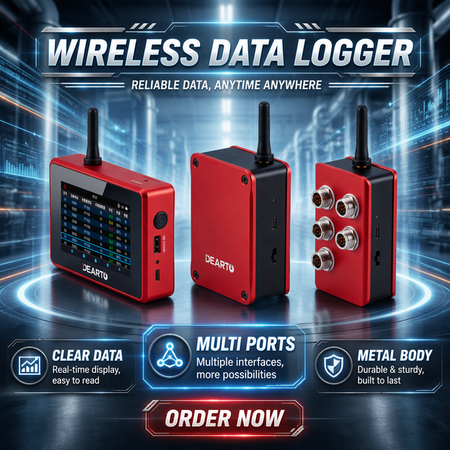 Wireless Transmission on Site Record Temperature Humidity Data Acquisition Log Monitoring System
