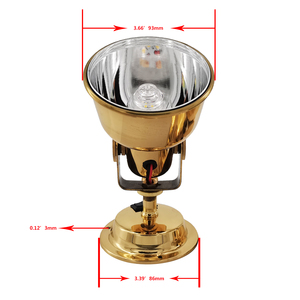 Latón LED 5W Luz de lectura dorada Lámpara de escritorio ajustable RV <span class=keywords><strong>Kayaka</strong></span> Hardware Accesorios para barcos - Product Image 2