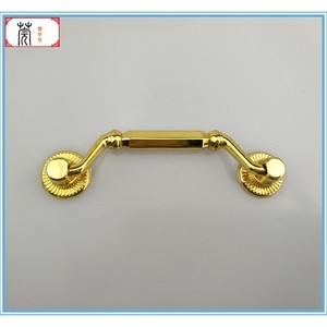 Guan Yan Wujin Zinc Alloy <b>Handle</b> 96mmx25mm Polished Gold Drawer <b>Cabinet</b> Door <b>Handle</b> - Product Image 3