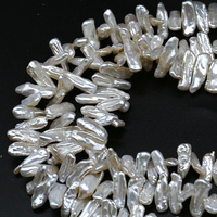 Perles d'eau douce naturelles, culture de haute qualité, longues, baroques, forme spéciale, nouveauté