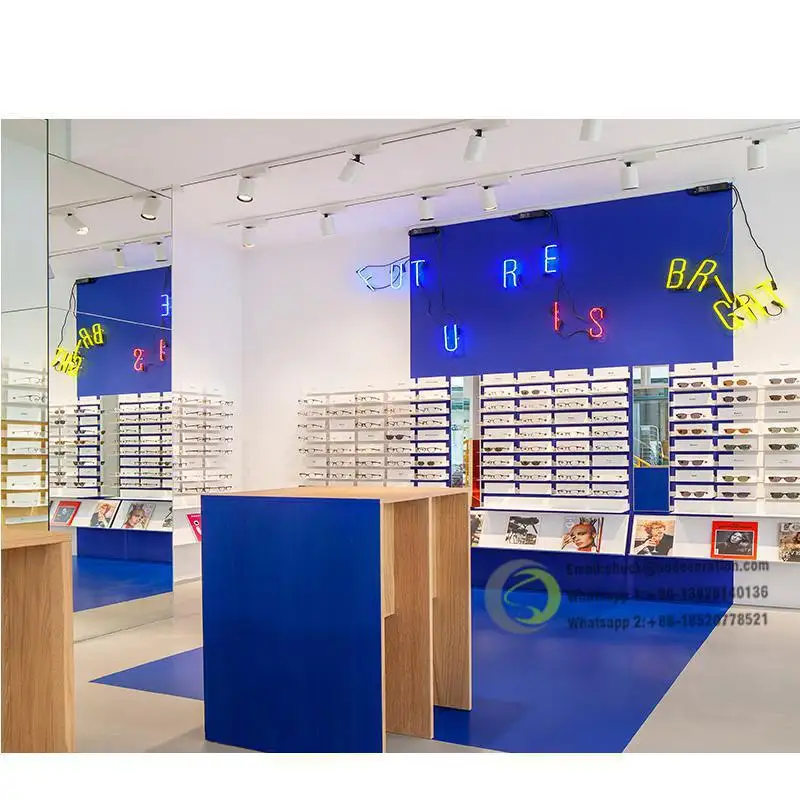 Penjualan terlaris bingkai optik dinding menampilkan rak kacamata dengan display optik untuk ahli optik