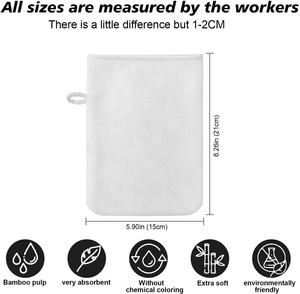 Tampon de nettoyage en <span class=keywords><strong>microfibre</strong></span> tampon de maquillage réutilisable tampon de nettoyage du visage écologique <span class=keywords><strong>gant</strong></span> <span class=keywords><strong>démaquillant</strong></span> <span class=keywords><strong>gant</strong></span> - Product Image 3