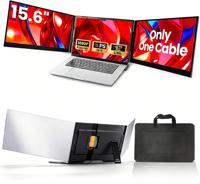 Vente en gros d'usine, écran triple pour ordinateur portable 15,6 pouces 1080p FHD LCD, extension P7 Pro, connexion directe simple TYPE-C pour MAC PC PS5