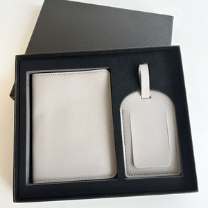 Juego de Viaje <span class=keywords><strong>ERT</strong></span> Q-0018 2026 de Cuero Saffiano <span class=keywords><strong>PU</strong></span>, Porta Pasaportes y Etiqueta para Equipaje con Caja de Empaque, Funda para Pasaporte con Logotipo Personalizado - Product Image 5