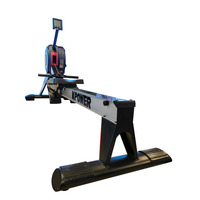 Máquina de Remo Sentado K7199W para Gimnasio en Casa, Resistencia al Agua, Plegable, Herramienta de Entrenamiento Cardiovascular Interior con Monitor Digital