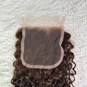 ผมต่อแบบ Pixie Closure 4x4 แบบ Super Double Drawn ลอนหยิกสวย ขายส่งราคาถูก 12a ผมแท้ 100% - Product Image 2