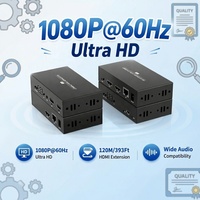 Extenseur HDMI 120M 1080P 60Hz KVM, transmetteur HDMI prenant en charge PoE, IR et Multi-vers-Multi