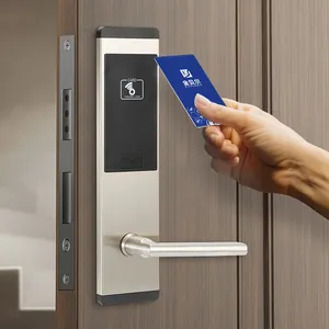 Robuste und langlebige digitale elektrische und manuelle Türschlösser aus Edelstahl Hotel rfid Smart Card Türschloss