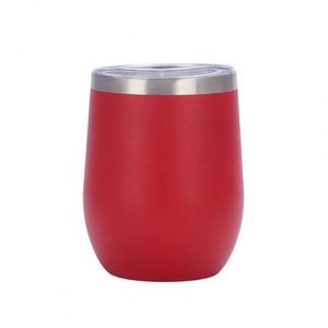 Powder Coat Anti-Slip Exterior Design Wine Cup With Lid 350Ml Housewarming Gift Choice for Office Travel ASM09 - Product Image 6