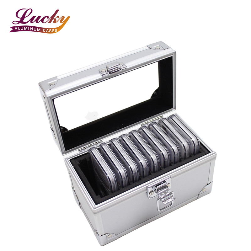 10個入り PCGS/NGC コインスラブホルダー ディスプレイボックスケース