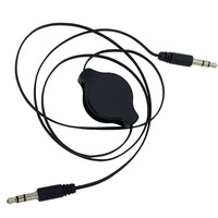 3,5 mm einziehbares Samen-zu-Samen-Audio-Kabel Auto-Kabel für iPhone Computer MP3-Player und Auto-Stereo