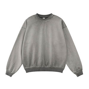 <b>Men's</b> <b>Hoodies</b> & <b>Sweatshirts</b> Heavyweight 380G French Terry Fleece Drop Shoulder Plain Solid <b>Men's</b> <b>Hoodies</b> - Product Image 5