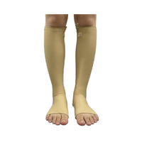 Chaussettes de compression respirantes en spandex tricoté, longueur genou, pour femmes, soulagement des varices, amélioration de la circulation, soutien des veines, usage quotidien