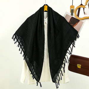 Nouveau foulard carré à franges ondulées unisexe, style Dubaï Moyen-Orient, foulard arabe à franges, vente chaude - Product Image 6