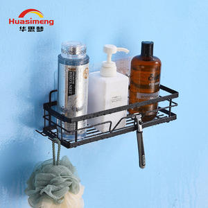 Estante de almacenamiento para baño montado en la pared Huasimeng, estante de esquina de una sola capa de 50x30 cm para artículos de tocador y accesorios de ducha - Product Image 1