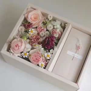 PVC mini bolo com flor caixa de embalagem caixas de presente